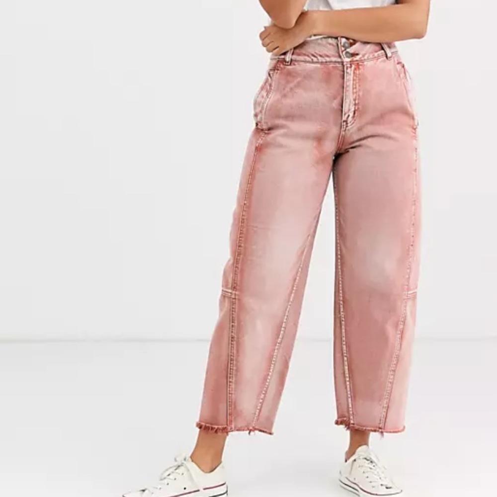 Cropped Wide Leg Jeans